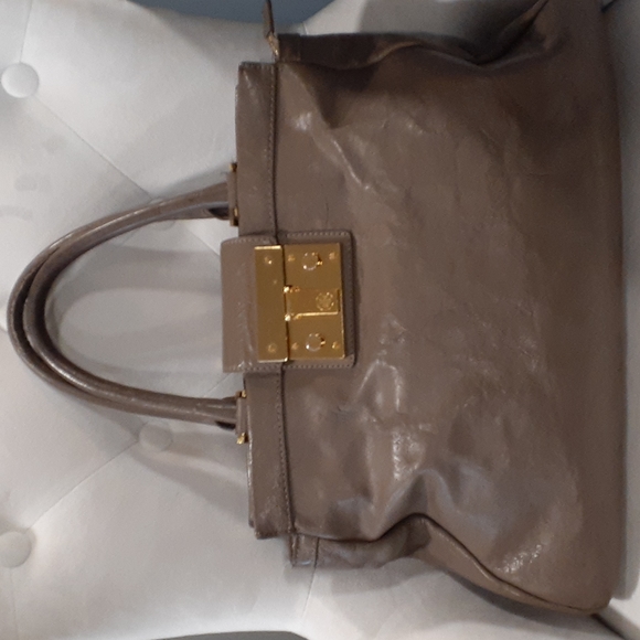 Tory burch woman's olive leather shoulder bag handbag - Picture 4 of 16